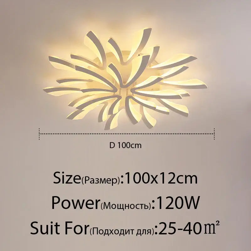 Black Cream Ceiling Light