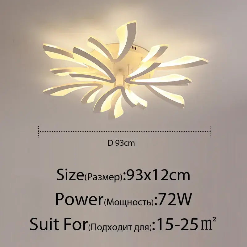 Black Cream Ceiling Light