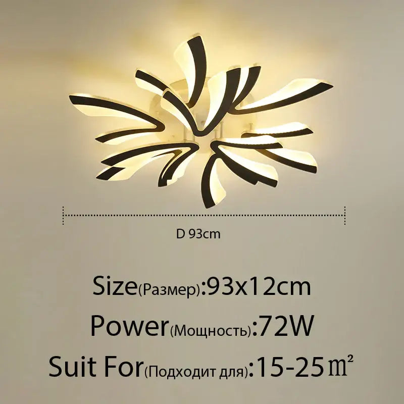 Black Cream Ceiling Light