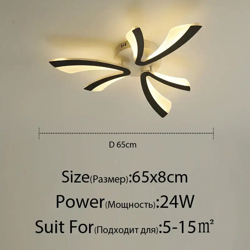 Black Cream Ceiling Light