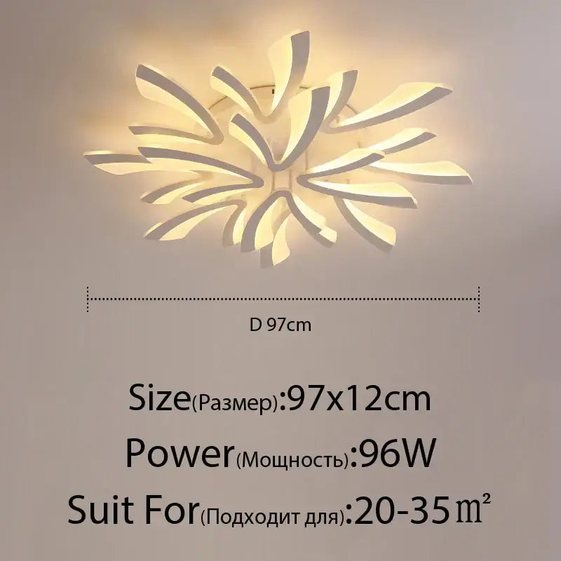 Black Cream Ceiling Light