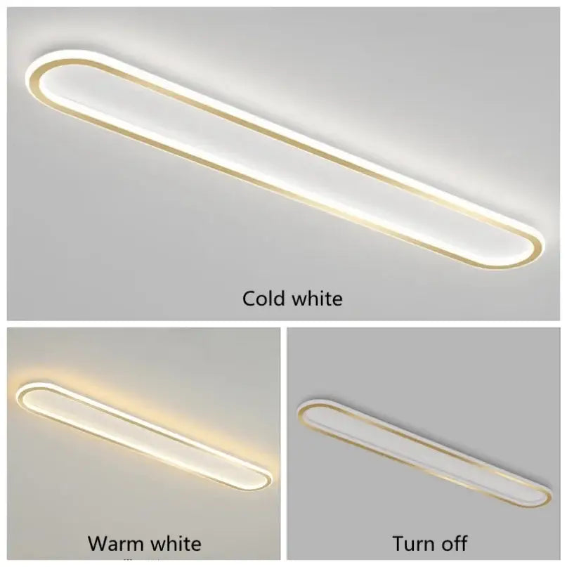 Black Corridor Ceiling Light