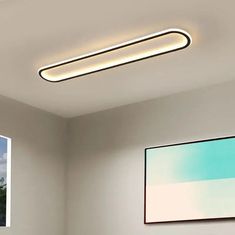 Black Corridor Ceiling Light