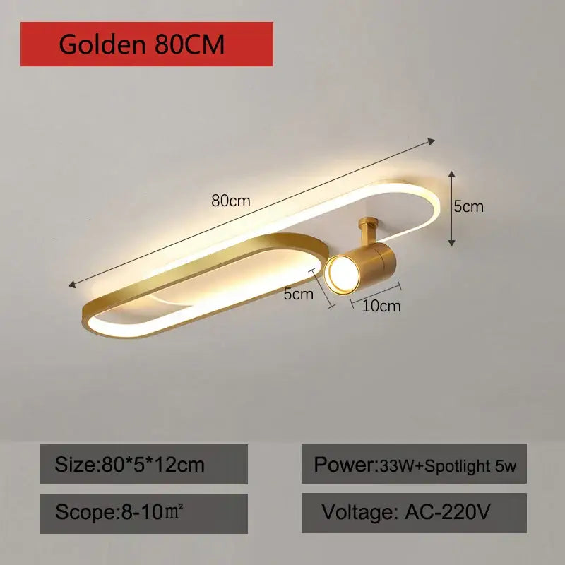 Gold Spotlight Ceiling Lights