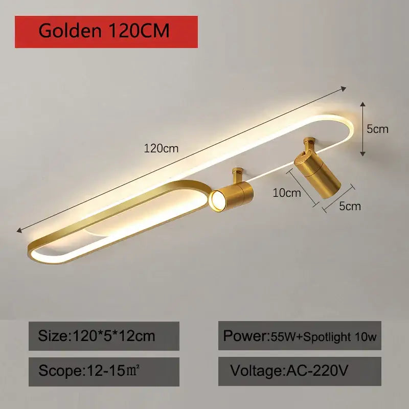 Gold Spotlight Ceiling Lights