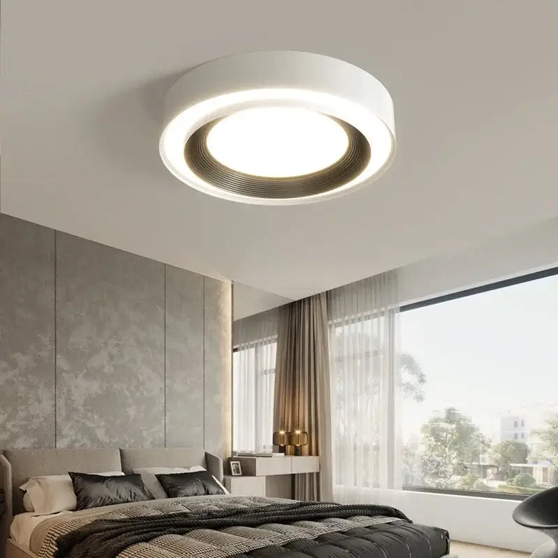 Gold Ring Ironware Acrylic Ceiling Light