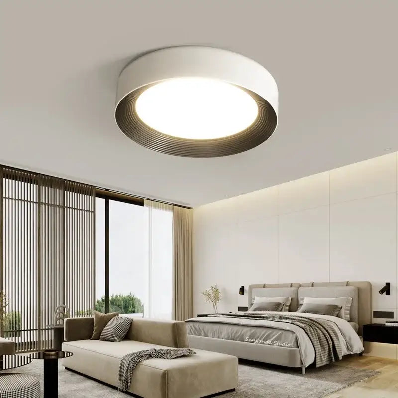 Gold Ring Ironware Acrylic Ceiling Light