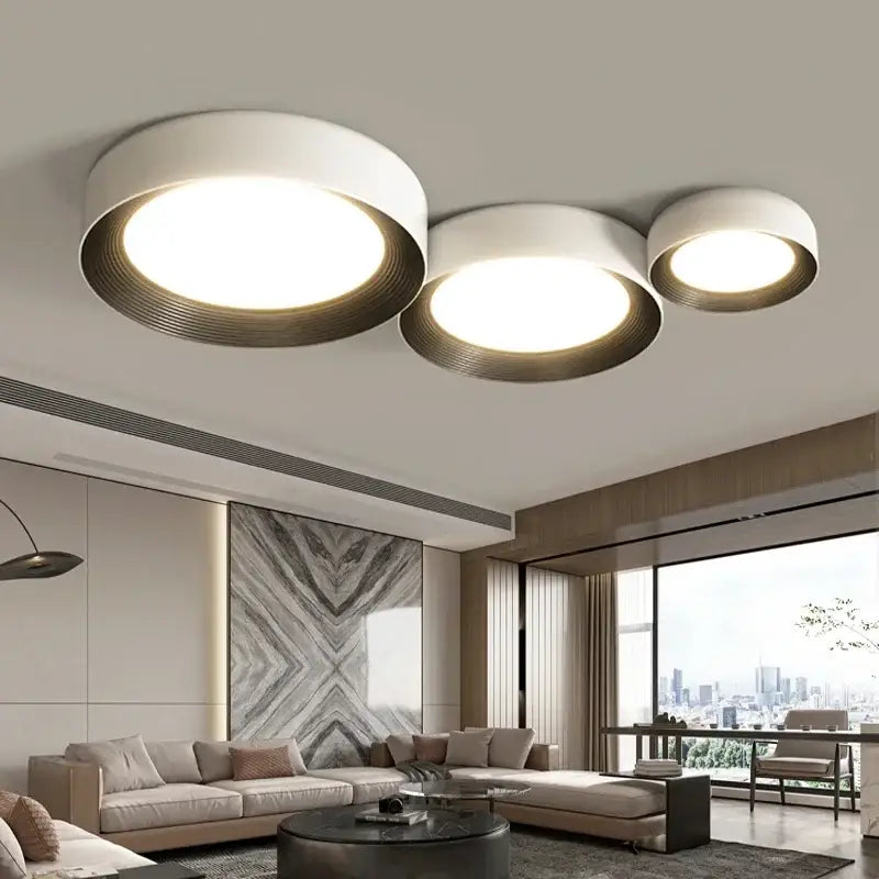 Gold Ring Ironware Acrylic Ceiling Light