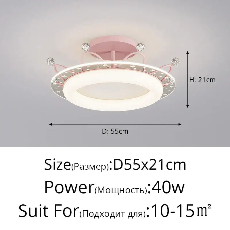 Gold Square LED Ceiling Light
