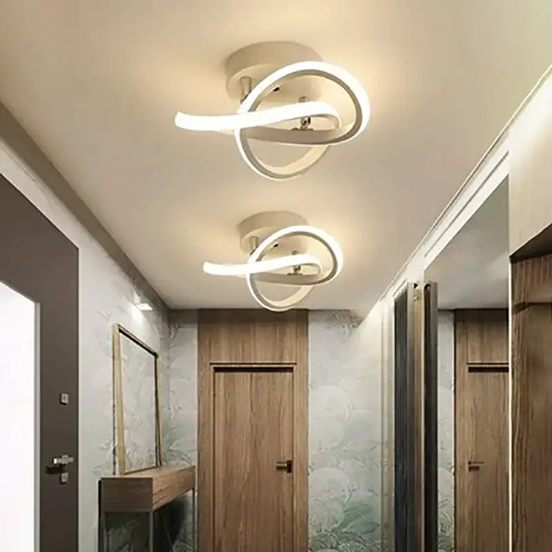 Chrome Intertwined LED Ceiling Light
