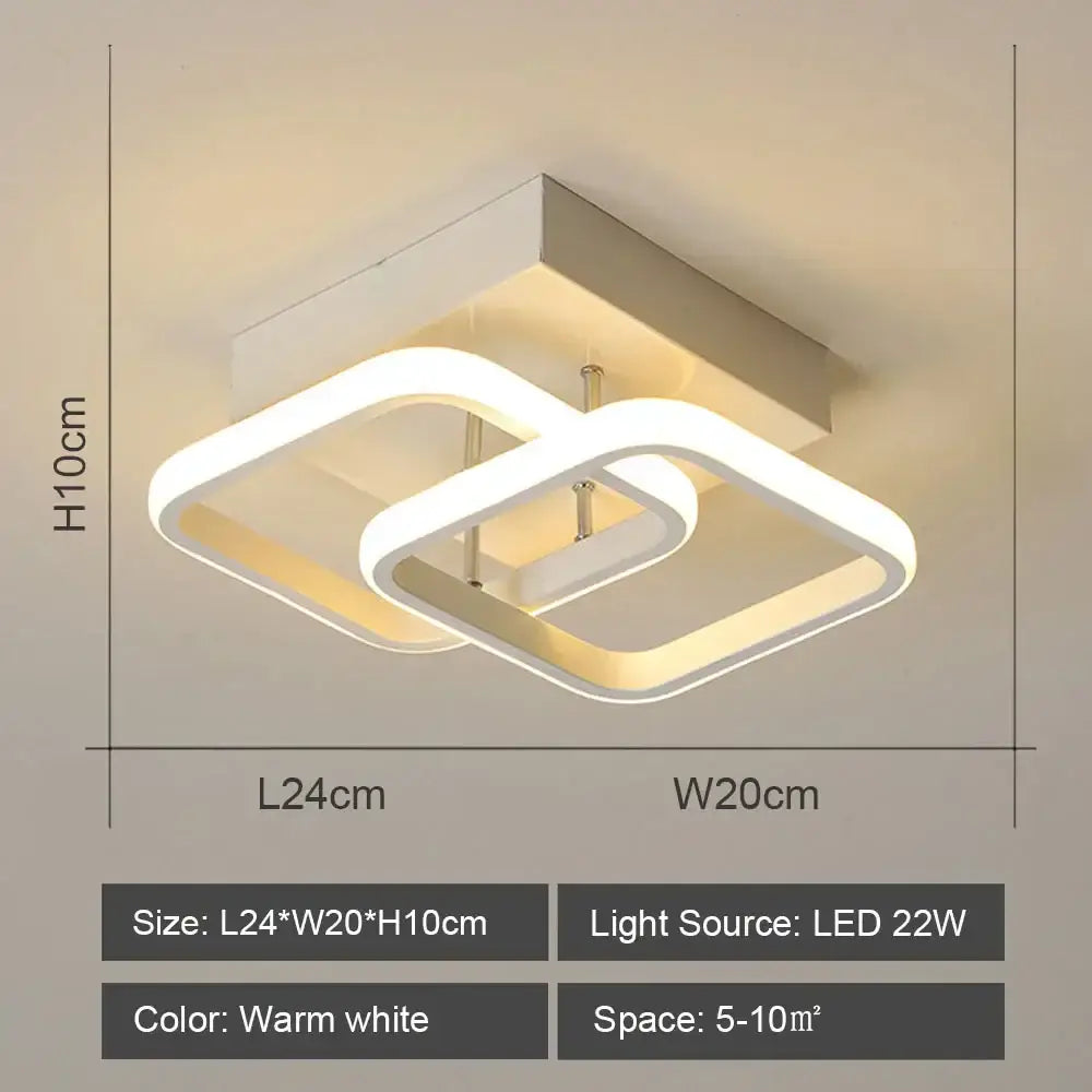 Black White LED Ceiling