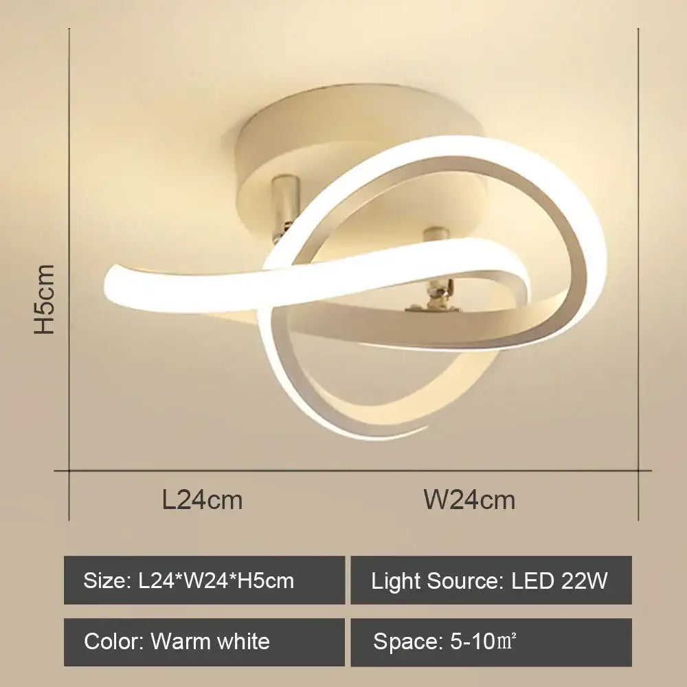 Black White LED Ceiling