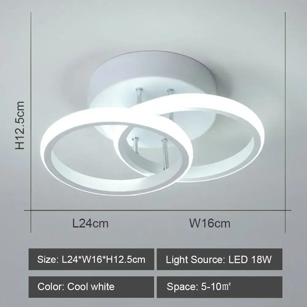 Black White LED Ceiling