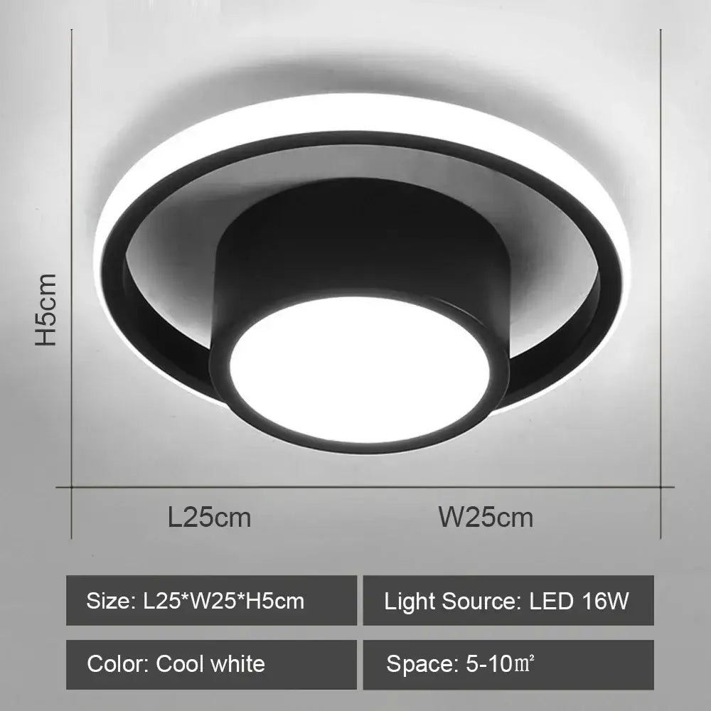 Black White LED Ceiling