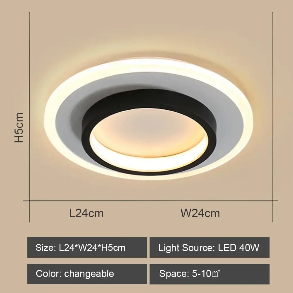 Black White LED Ceiling