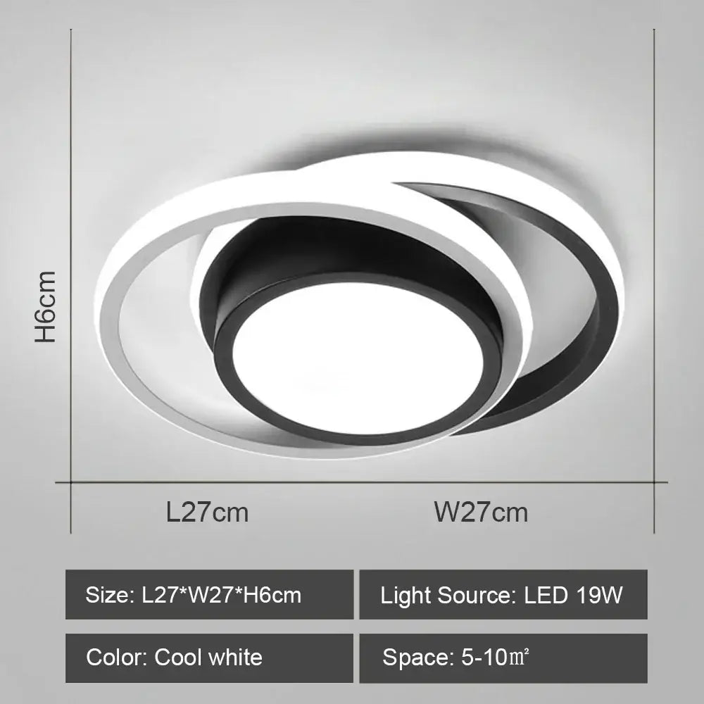 Black White LED Ceiling