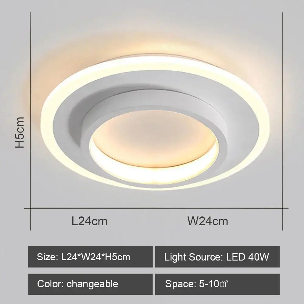 Black White LED Ceiling