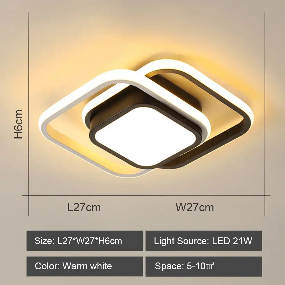 Black White LED Ceiling