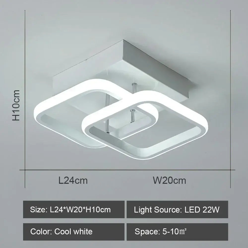 Black White LED Ceiling