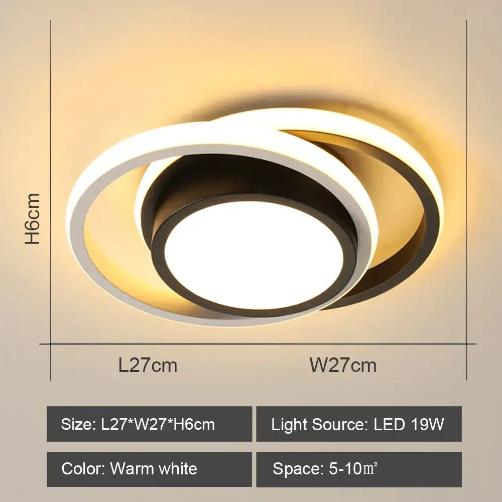 Black White LED Ceiling