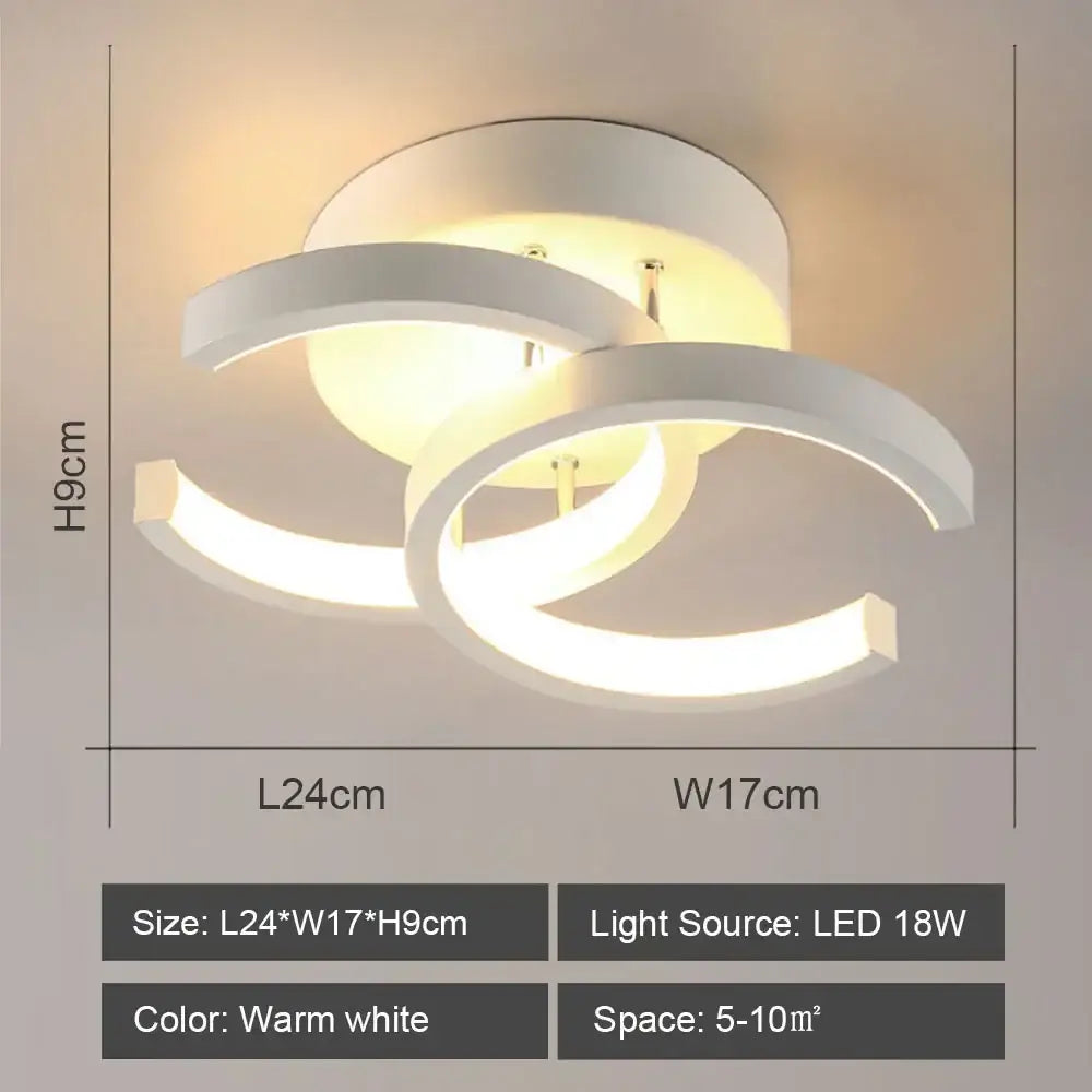 Black White LED Ceiling