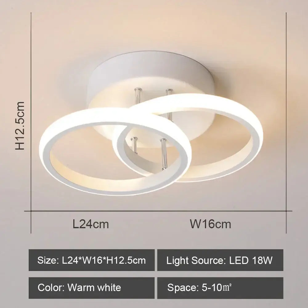Black White LED Ceiling