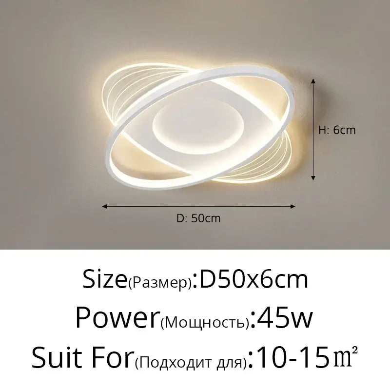 White LED Round Square Ceiling Light