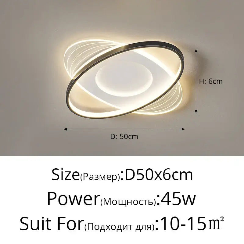 White LED Round Square Ceiling Light