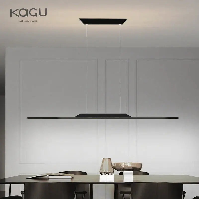 Black Curved Pendant Light