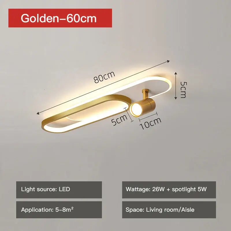 Gold LED Ceiling Spotlights