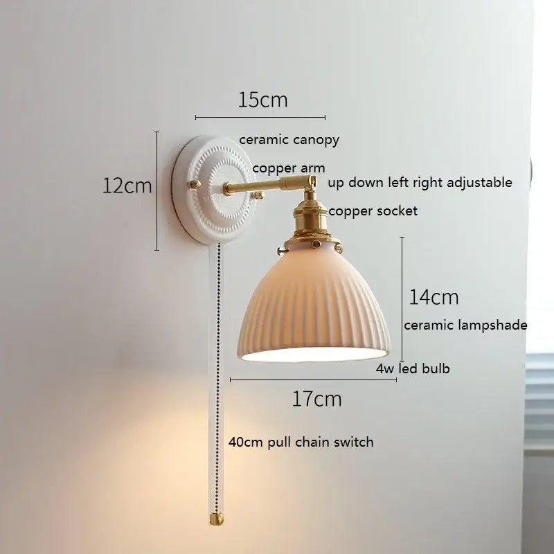 Glass Ceramic Wall Lamp