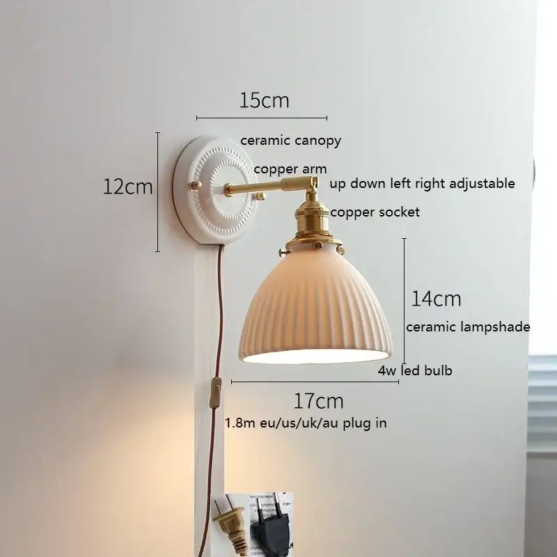 Glass Ceramic Wall Lamp