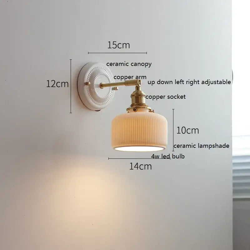 Glass Ceramic Wall Lamp