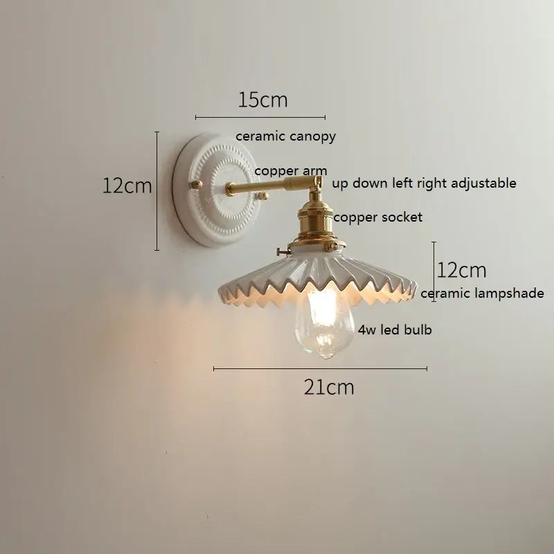 Glass Ceramic Wall Lamp