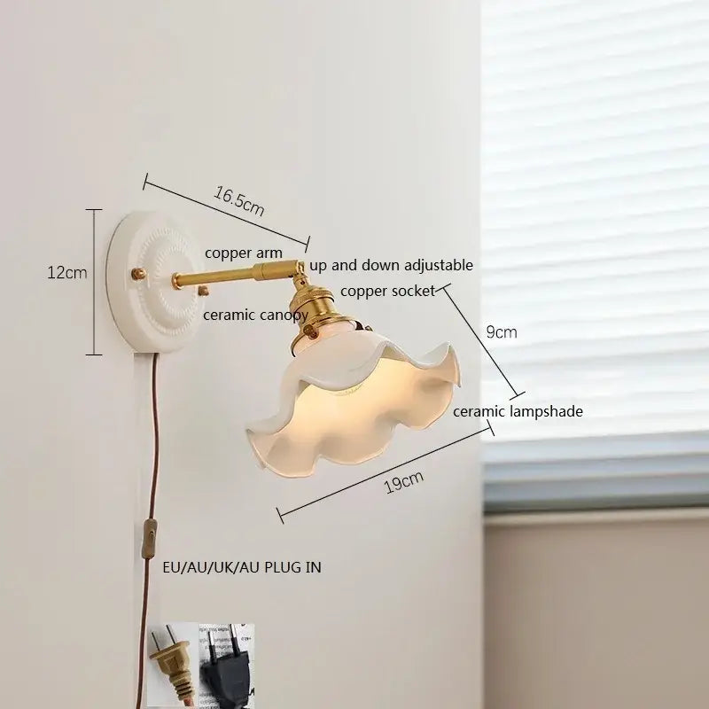 Glass Ceramic Wall Lamp