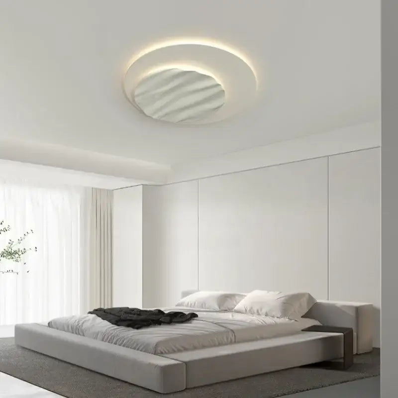 Mirrored LED Ring Chandelier