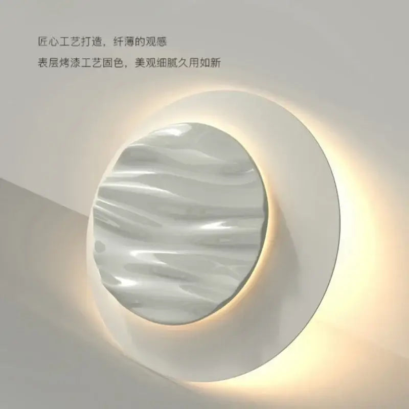 Mirrored LED Ring Chandelier