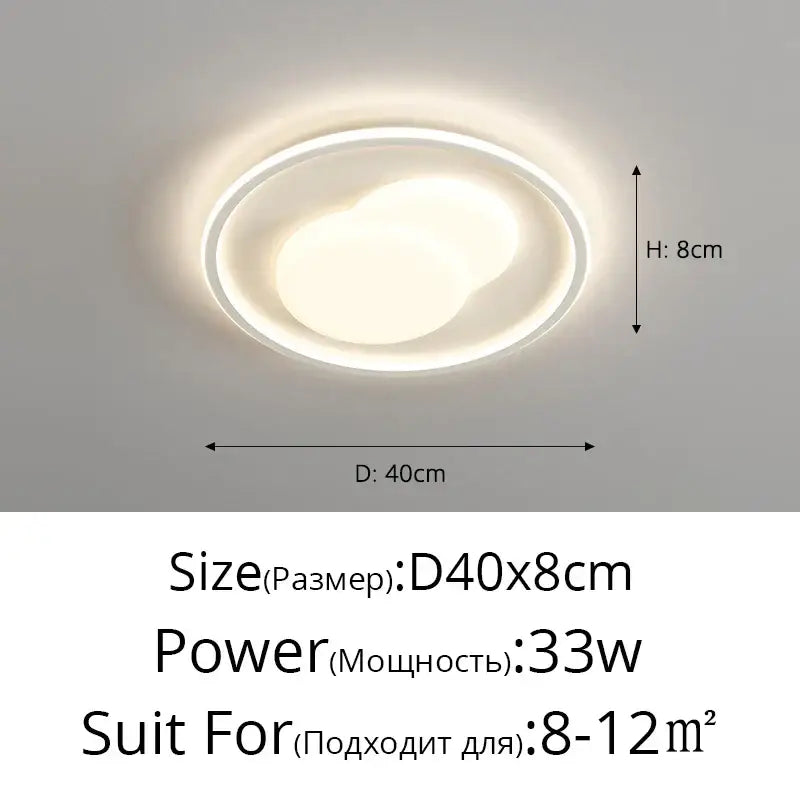 White Rectangular LED Chandelier