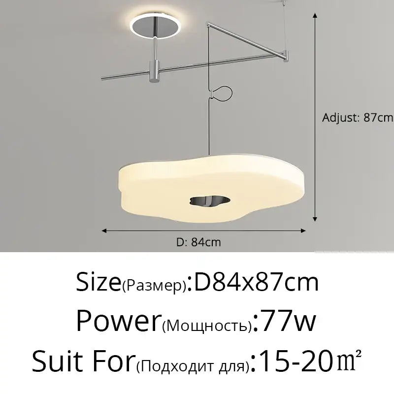 Off-White LED Chandelier