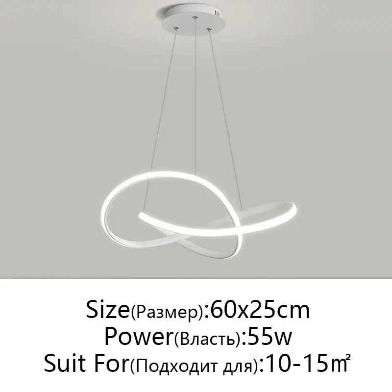 White Infinity Pendant Light