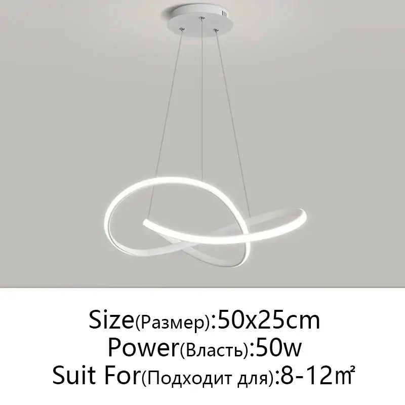 White Infinity Pendant Light