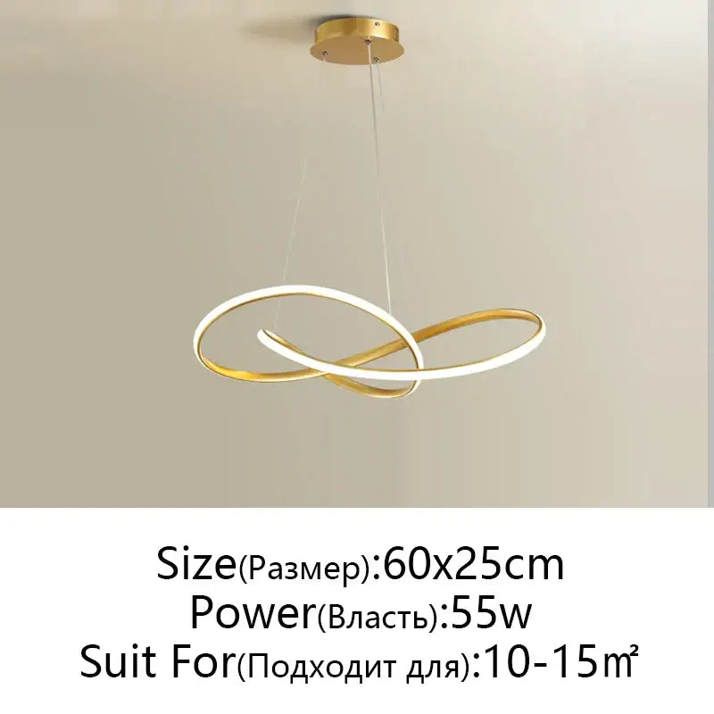 White Infinity Pendant Light