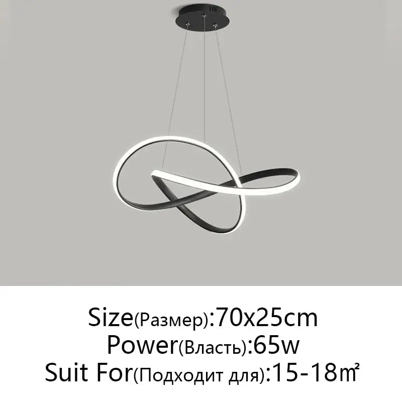 White Infinity Pendant Light