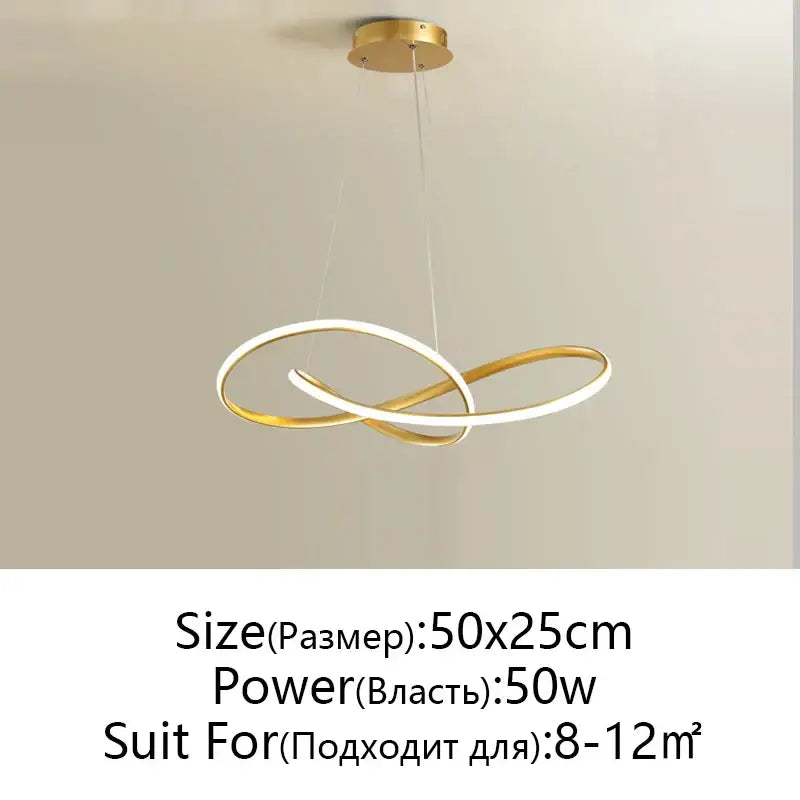 White Infinity Pendant Light