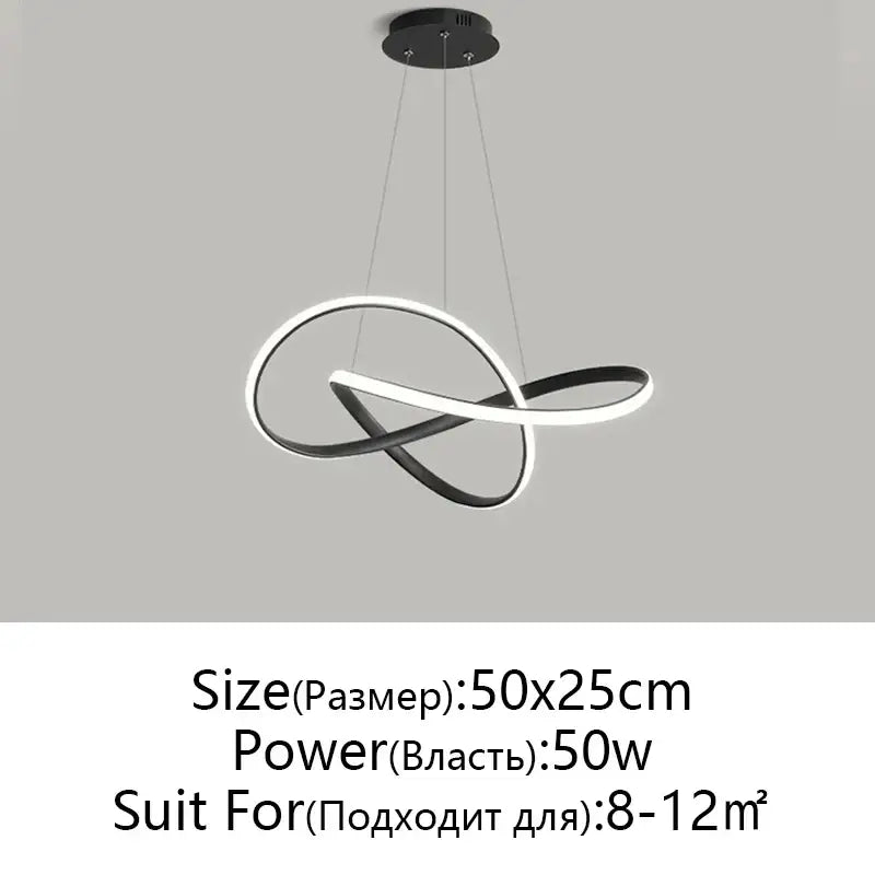 White Infinity Pendant Light
