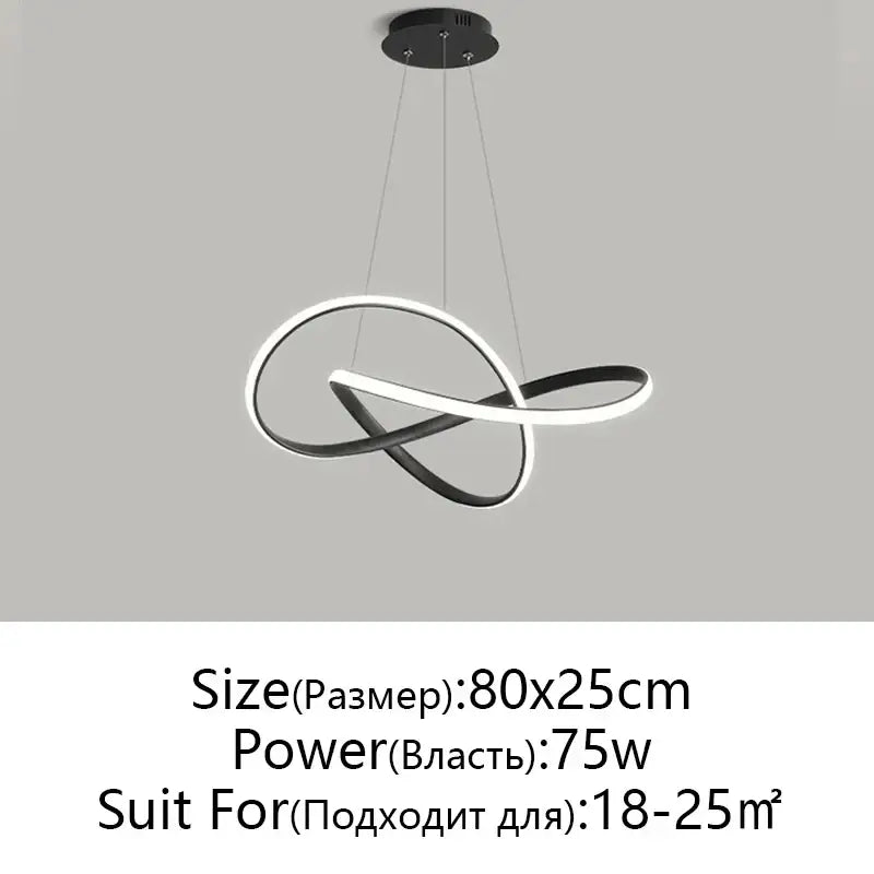 White Infinity Pendant Light