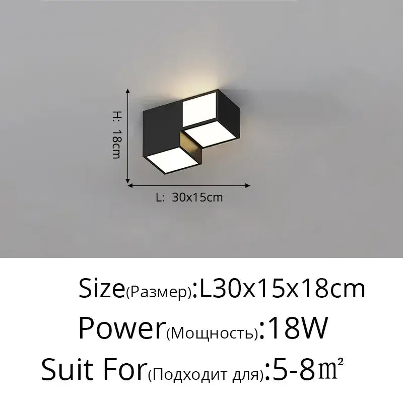 White Geometric LED Chandelier