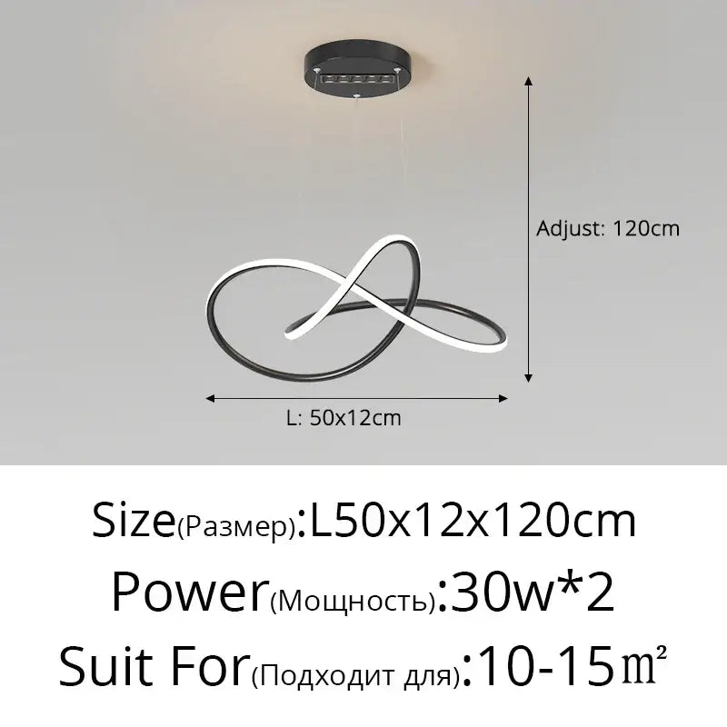Black LED Chandelier Spotlight