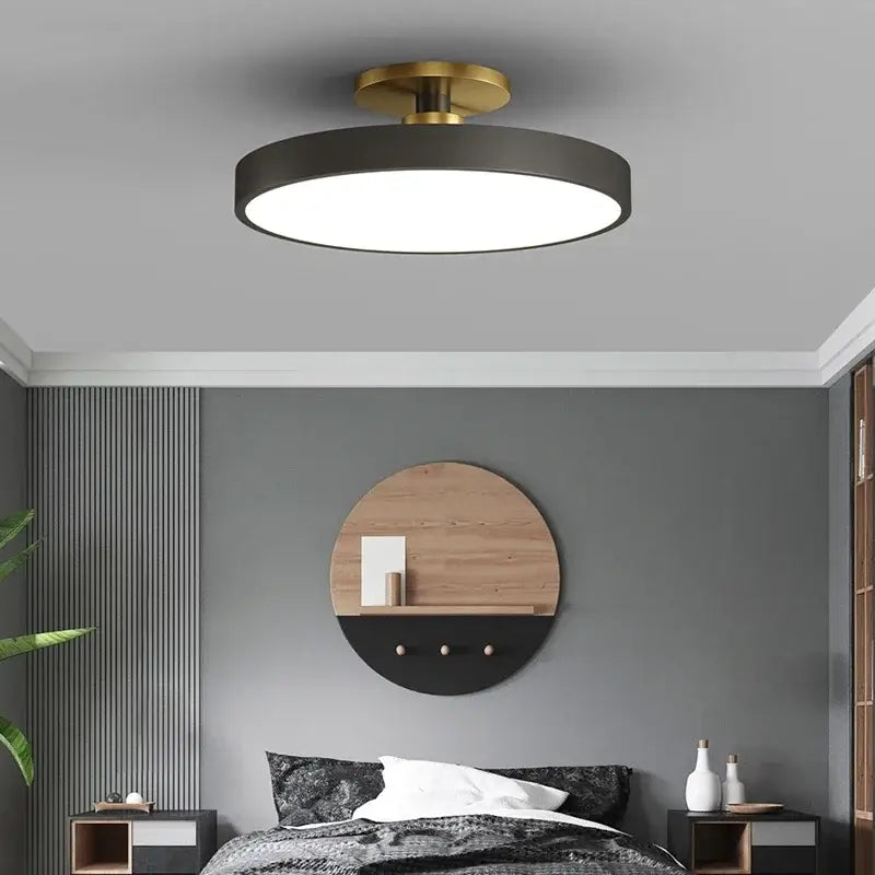 Black Brass 50cm LED Chandelier