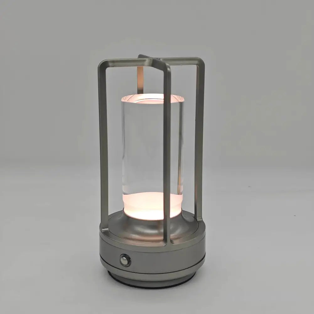 Black LED Crystal Table Lamp